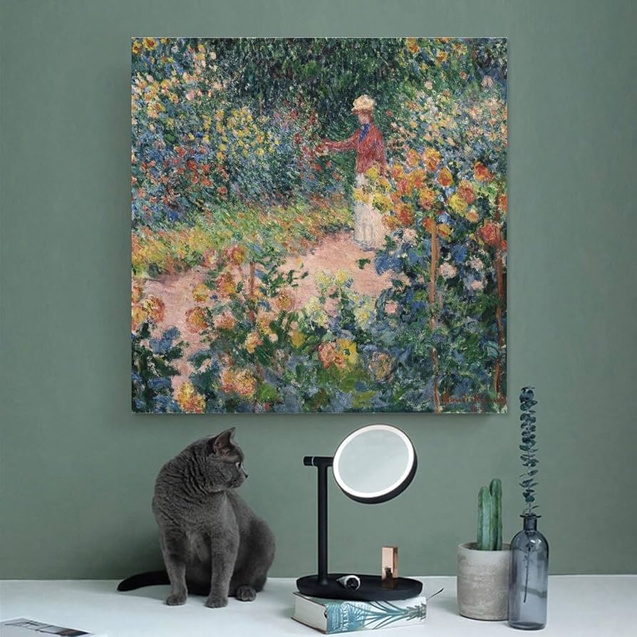 モネ アートポスター】ジヴェルニーの庭(600×800mm